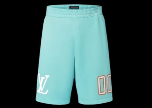 Louis Vuitton Sporty Jersey Short with Patch Mint