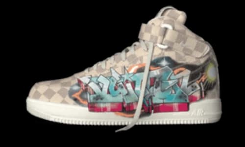 Nike Air Force 1 Mid x Louis Vuitton By Virgil Abloh Graffiti