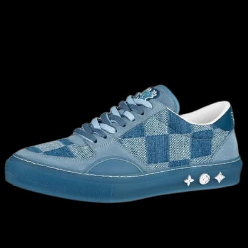 LOUIS VUITTON Ollie Sneakers 'Blue Plaid Mesh'