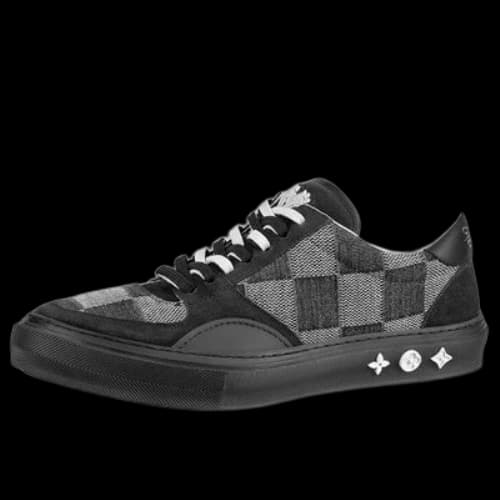 LOUIS VUITTON Ollie Sneakers 'Black Plaid Mesh'