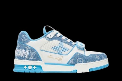 Louis Vuitton Trainer Low 'Light Blue Monogram Denim'