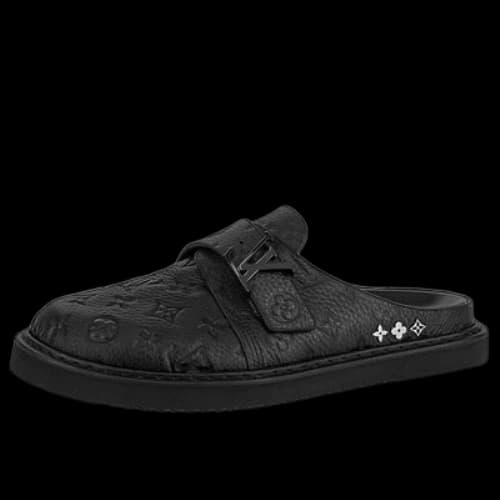 LOUIS VUITTON Easy Mules 'Black Monogram'