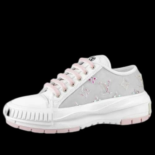 LOUIS VUITTON LV Squad Sneakers 'White Grey Pink' (Women's)