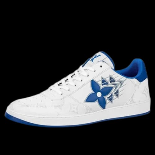 LOUIS VUITTON Rivoli Sneakers 'White with Monogram and Blue'