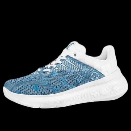 LOUIS VUITTON LV Show Up Sneakers 'White with Blue Denim'
