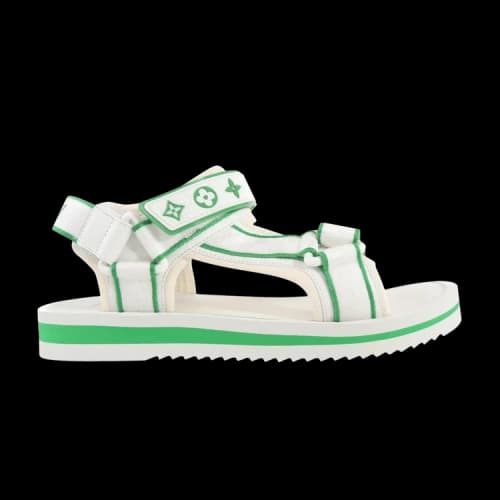 Louis Vuitton Panama Sandal 'White Green'