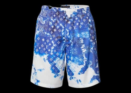 Louis Vuitton Bandana Board Swim Shorts Blue/White