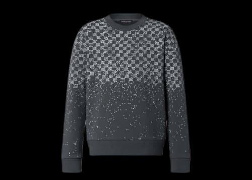 Louis Vuitton Damier Spread Print Sweatshirt Grey