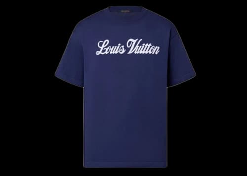 Louis Vuitton Graphic Short-Sleeved Crewneck Indigo