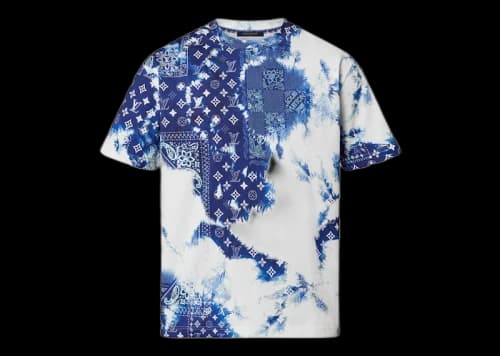 Louis Vuitton Monogram Bandana Printed T-Shirt Blue/White
