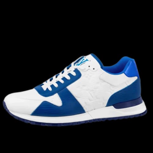 LOUIS VUITTON LV Run Away Sneakers 'White Monogram with Blue EPI'