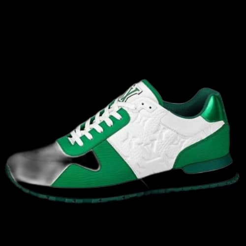 LOUIS VUITTON LV Run Away Sneakers 'White Monogram with Green EPI'