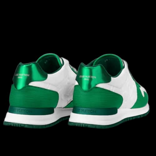 LOUIS VUITTON LV Run Away Sneakers 'White Monogram with Metallic Green'