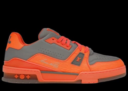 Louis Vuitton Trainer Orange Grey