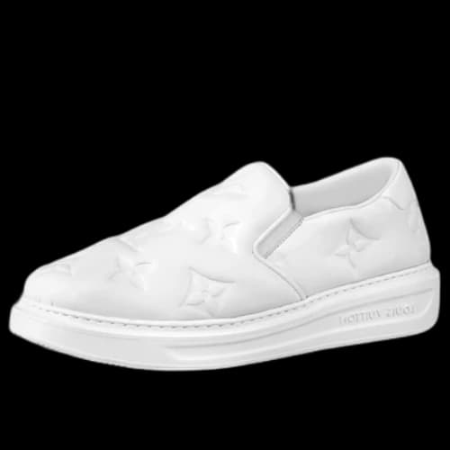 LOUIS VUITTON Beverly Hills Slip On Shoes 'White Monogram'