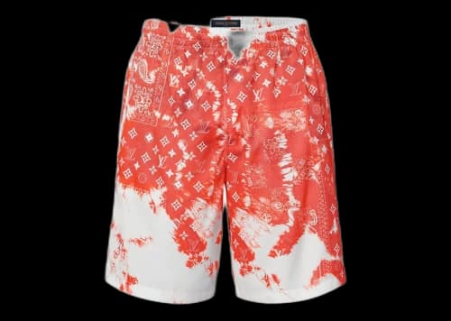 Louis Vuitton Bandana Board Swim Shorts Orange/White