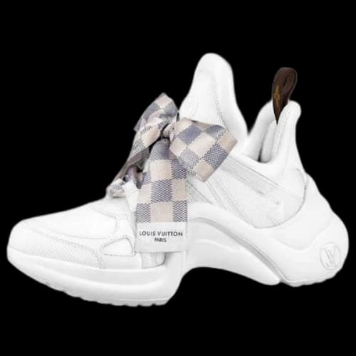 LOUIS VUITTON Archlight 1.0 Sneakers 'White with Plaid Ribbon' (Women's)