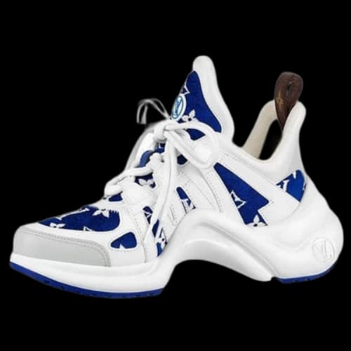 LOUIS VUITTON LV Archlight Sneakers 'White with Blue Monogram' (Women's)