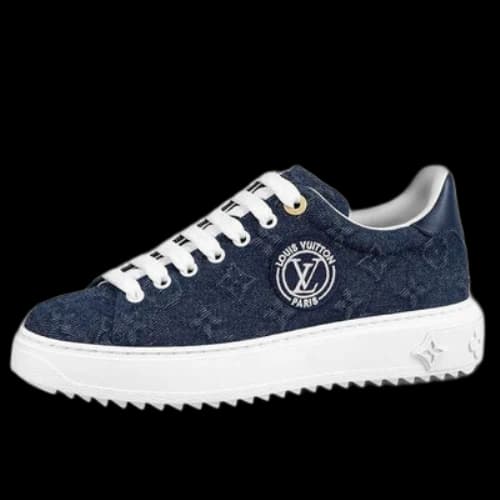 LOUIS VUITTON Time Out Sneakers 'Blue Denim Mesh' (Women's)