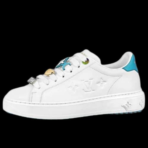 LOUIS VUITTON Time Out Sneakers 'White with Blue' (Women's)
