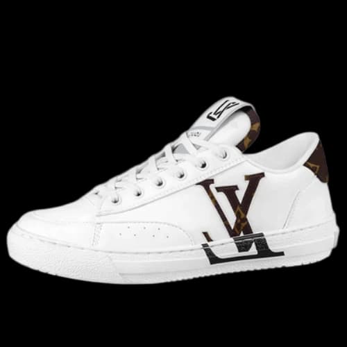 LOUIS VUITTON Charlie Sneakers 'White with Brown Side Logo' (Women's)