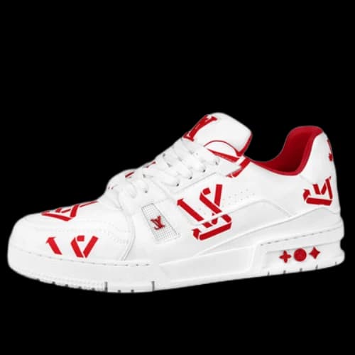 LOUIS VUITTON LV Trainer Sneakers 'White Red'