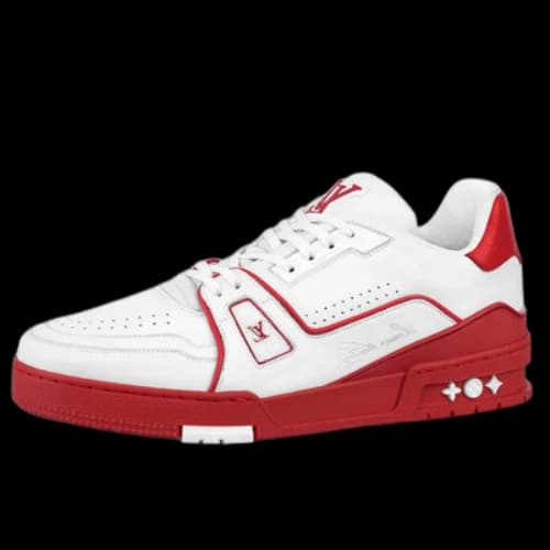 LOUIS VUITTON LV Trainers 'White with Red'