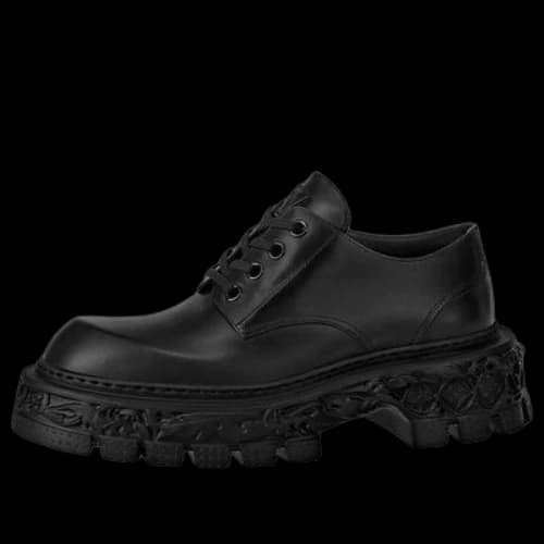 LOUIS VUITTON LV Platform Lace Up Loafers 'Black'