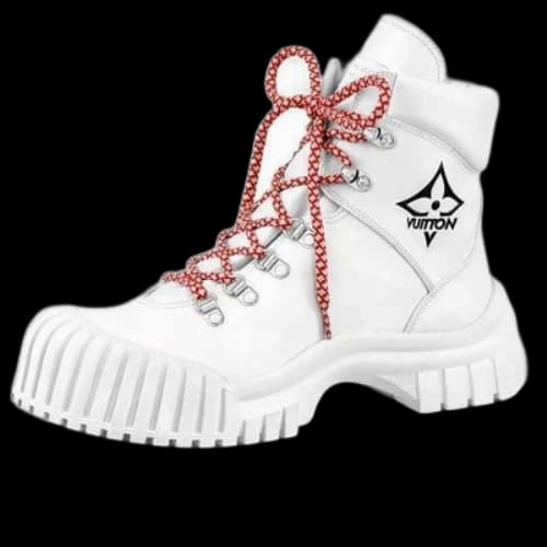 LOUIS VUITTON LV Ruby Flat Ranger Ankle Boots 'White' (Women's)