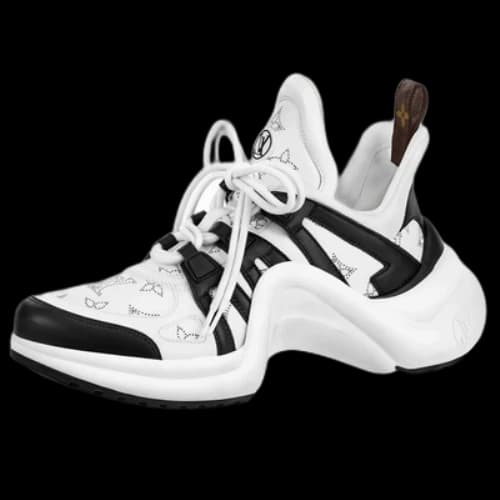 LOUIS VUITTON Archlight 1.0 Sneakers 'White Black with Hollow Monogram' (Women's)