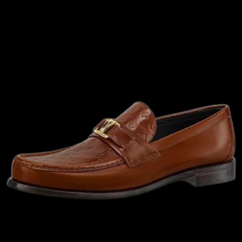 LOUIS VUITTON Major Loafers 'Patent Brown Monogram'
