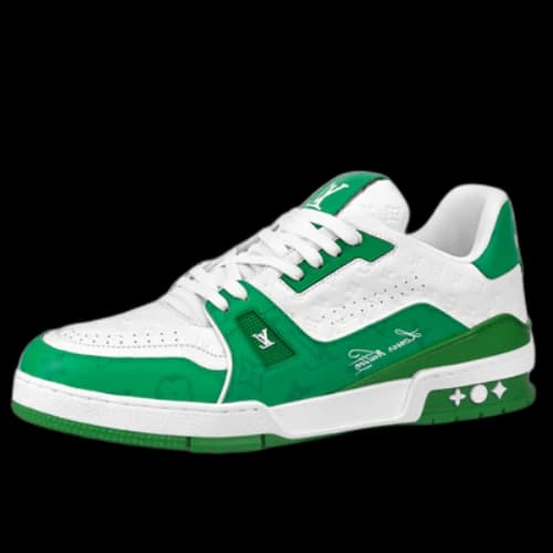 LOUIS VUITTON LV Trainers 'White Green'