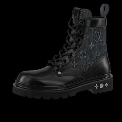 LOUIS VUITTON Fat Ranger Boots 'Black with Monogram'