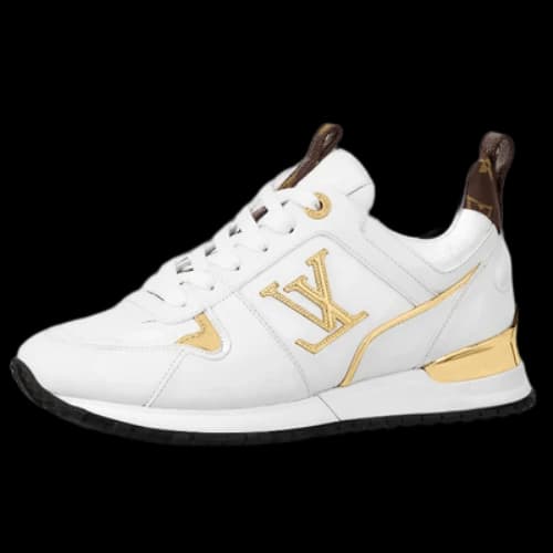 LOUIS VUITTON LV Run Away Sneakers 'White with Gold Logo' (Women's)