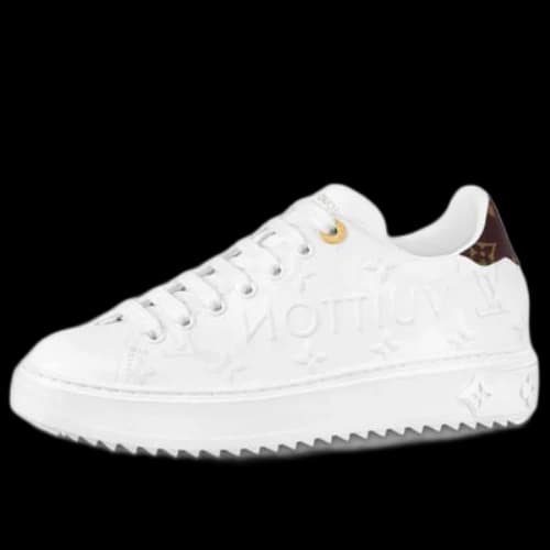 LOUIS VUITTON Time Out Trainers 'White Logo with Monogram' (Women's)