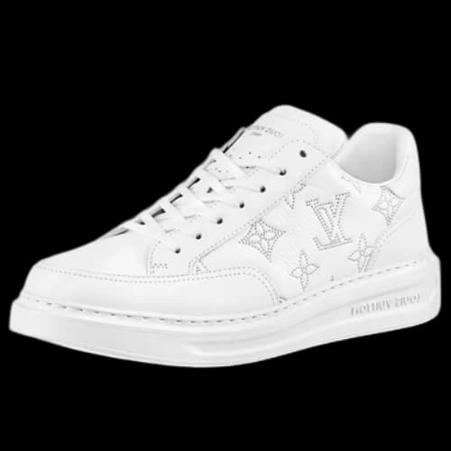 LOUIS VUITTON Beverly Hills Sneakers 'White with Outline Monogram'