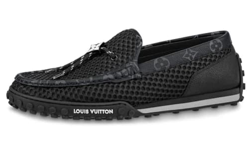 LOUIS VUITTON Racer Moccasins Shoes 'Black'