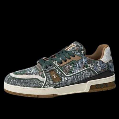 LOUIS VUITTON Trainers 'Grey Crystals'