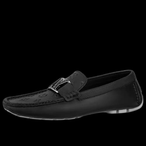 LOUIS VUITTON LV Monte Carlo Moccasins Shoes 'Black with Top Monogram'