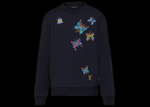 Louis Vuitton LV Butterflies Crewneck Sweatshirt Total Eclipse