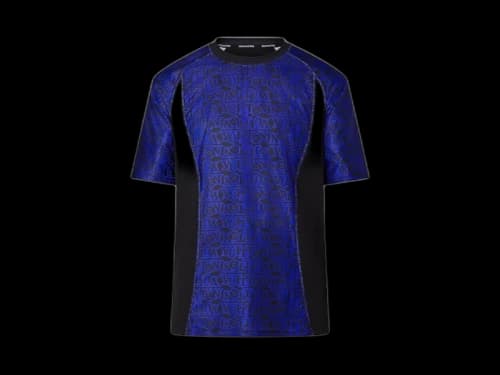 Louis Vuitton All Over Vuitton Snow Technical T-Shirt Blue/Black