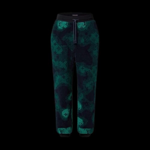 Louis Vuitton Monogram Camo Fleece Jogpants Multicolor