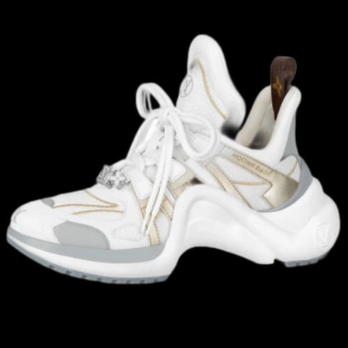 LOUIS VUITTON Archlight 1.0 Sneakers 'White with Gold Silver' (Women's)