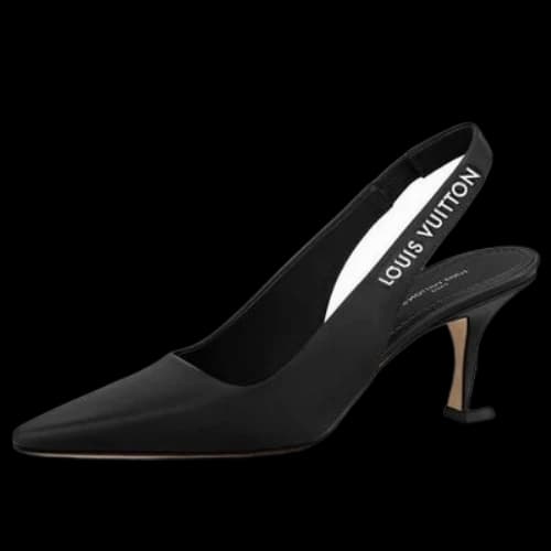 LOUIS VUITTON Sparkle Slingback Pumps 'Black' (Women's)