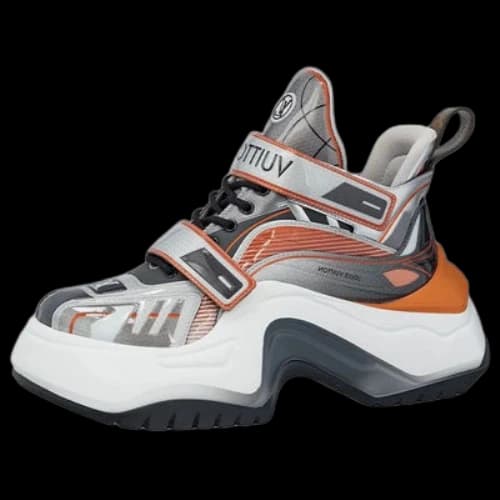 LOUIS VUITTON Archlight 2.0 Platform Sneakers 'Silver White Orange' (Women's)