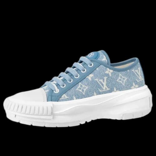 LOUIS VUITTON Squad Sneakers 'Blue Monogram' (Women's)
