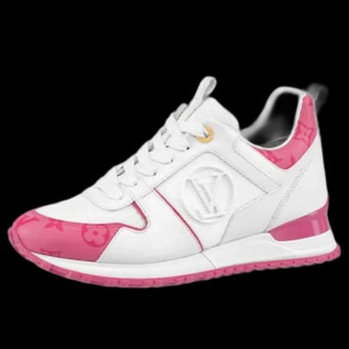 LOUIS VUITTON Run Away Sneakers 'White Side Logo with Pink Monogram' (Women's)