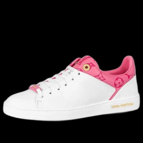 LOUIS VUITTON Front Row Sneakers 'White with Pink Monogram' (Women's)