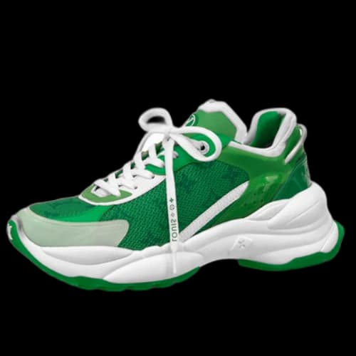 LOUIS VUITTON Run 55 Sneakers 'Green Monogram' (Women's)