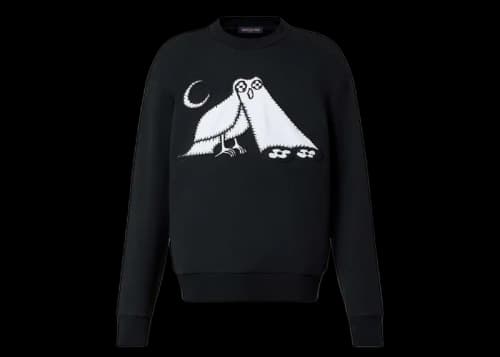 Louis Vuitton LV Comics Owl Patch Crewneck Black